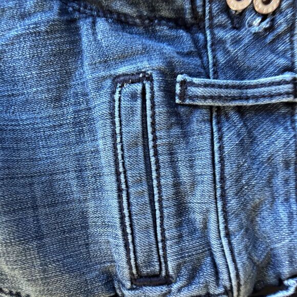 Ariat Denim Jeans trouser Size 32 Blue Slim Fit Button Closure Denim Pockets - Picture 8 of 12